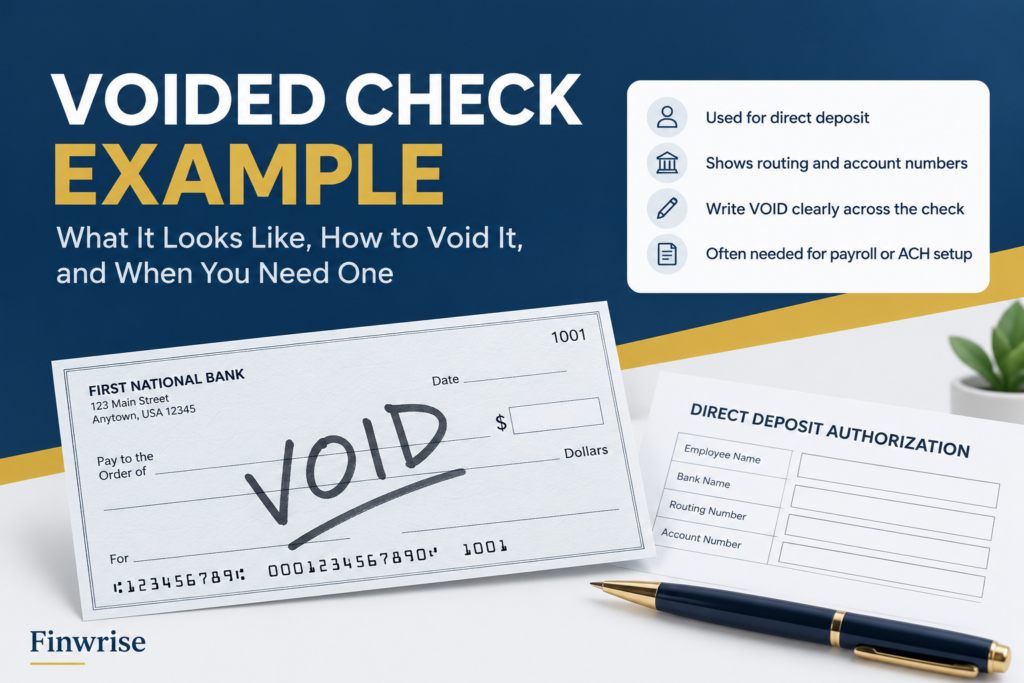 voided check example