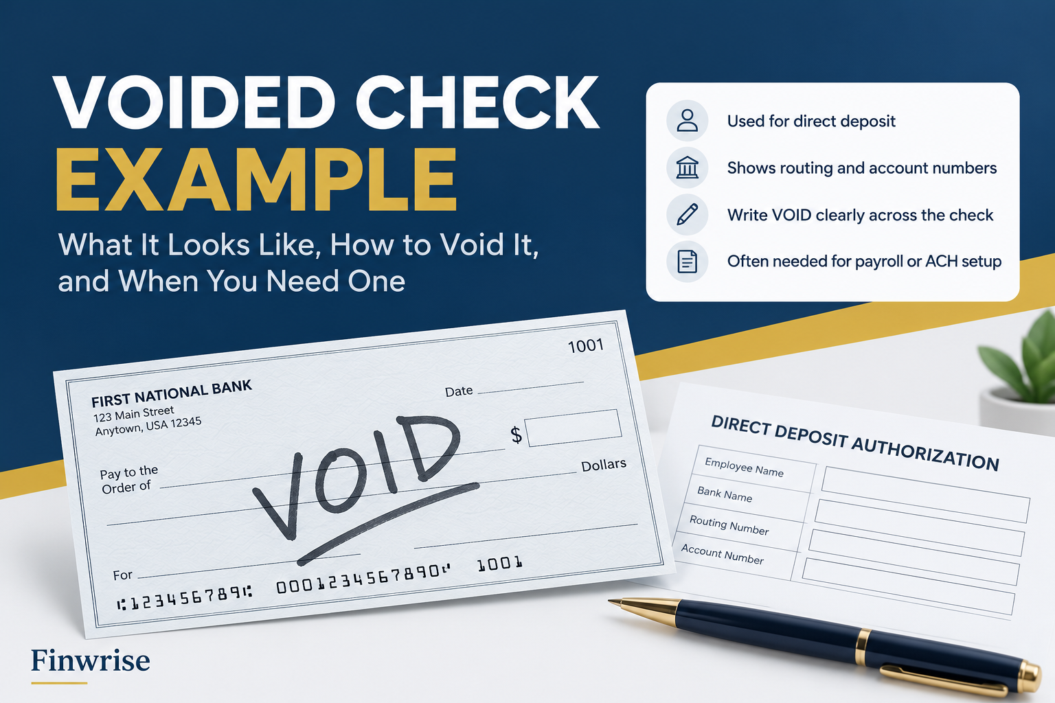 voided check example